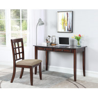 Coaster Furniture 800778 Newton 2-piece Writing Desk Set Chestnut and Tan